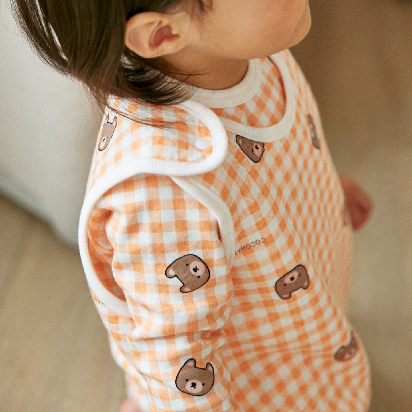 (COCOHANI) Cotton Gingham Check Sleep Vest (7 Colors)