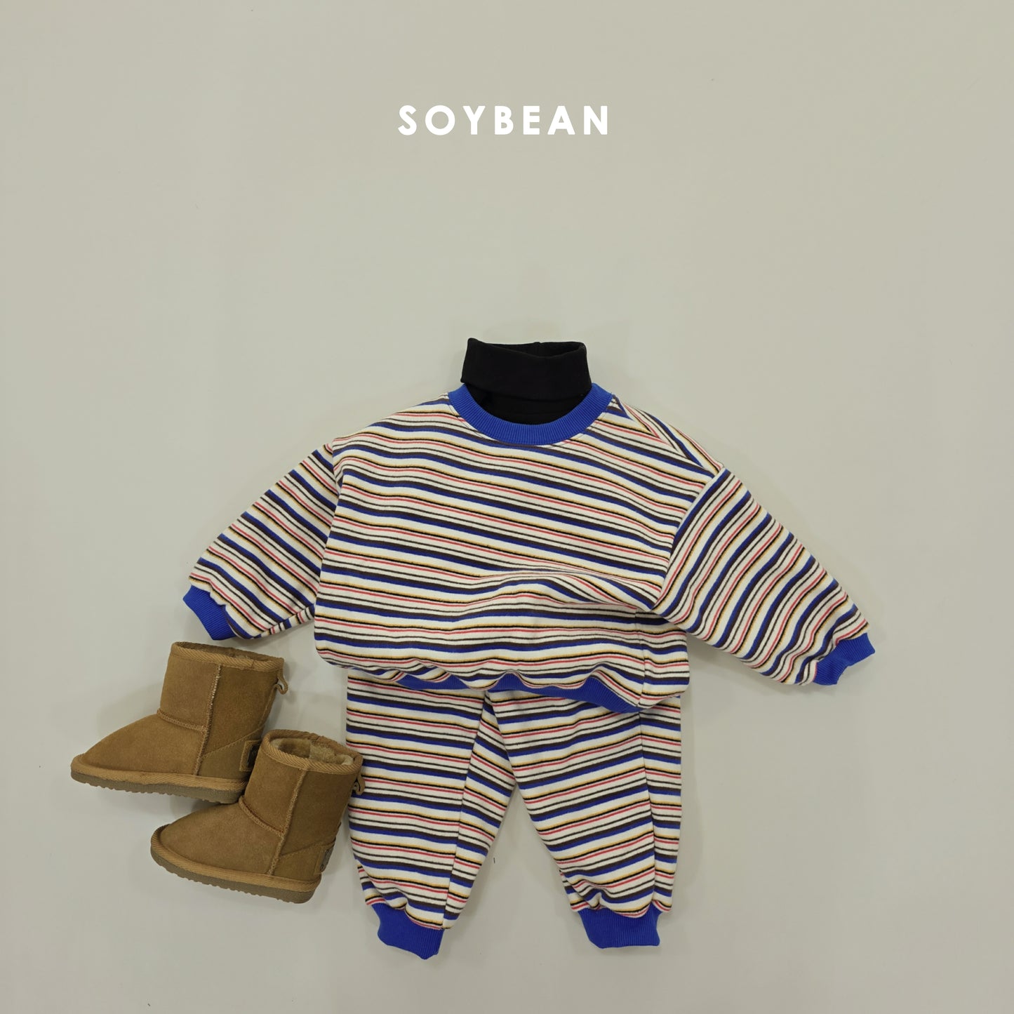 (Pre-order) Soybean Kids Winter - Mock Neck Layering Tee 페이크목폴라티 (5 Colors)
