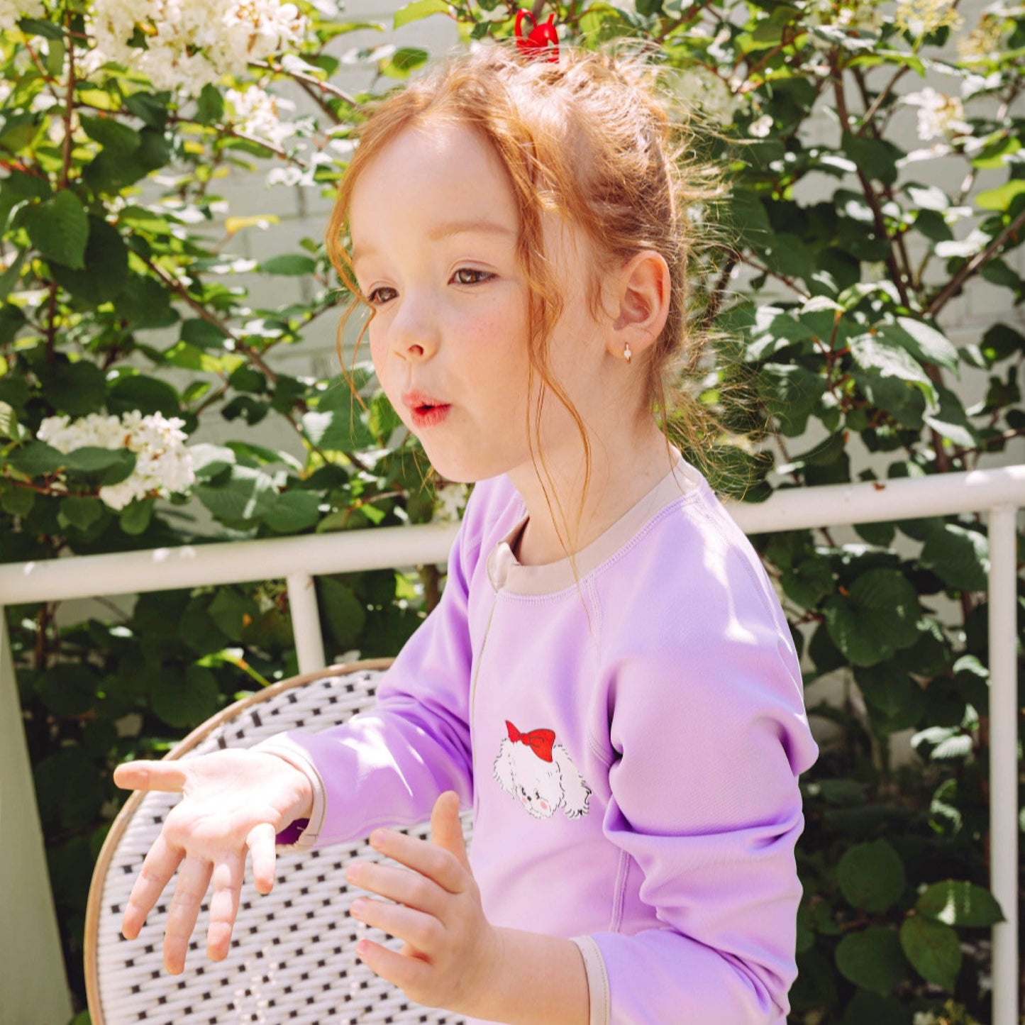 (Pre-order) KoongsKoongs Kids’ Premium Tok Tok Warm All-in-One Rash Guard (Love Puppy)