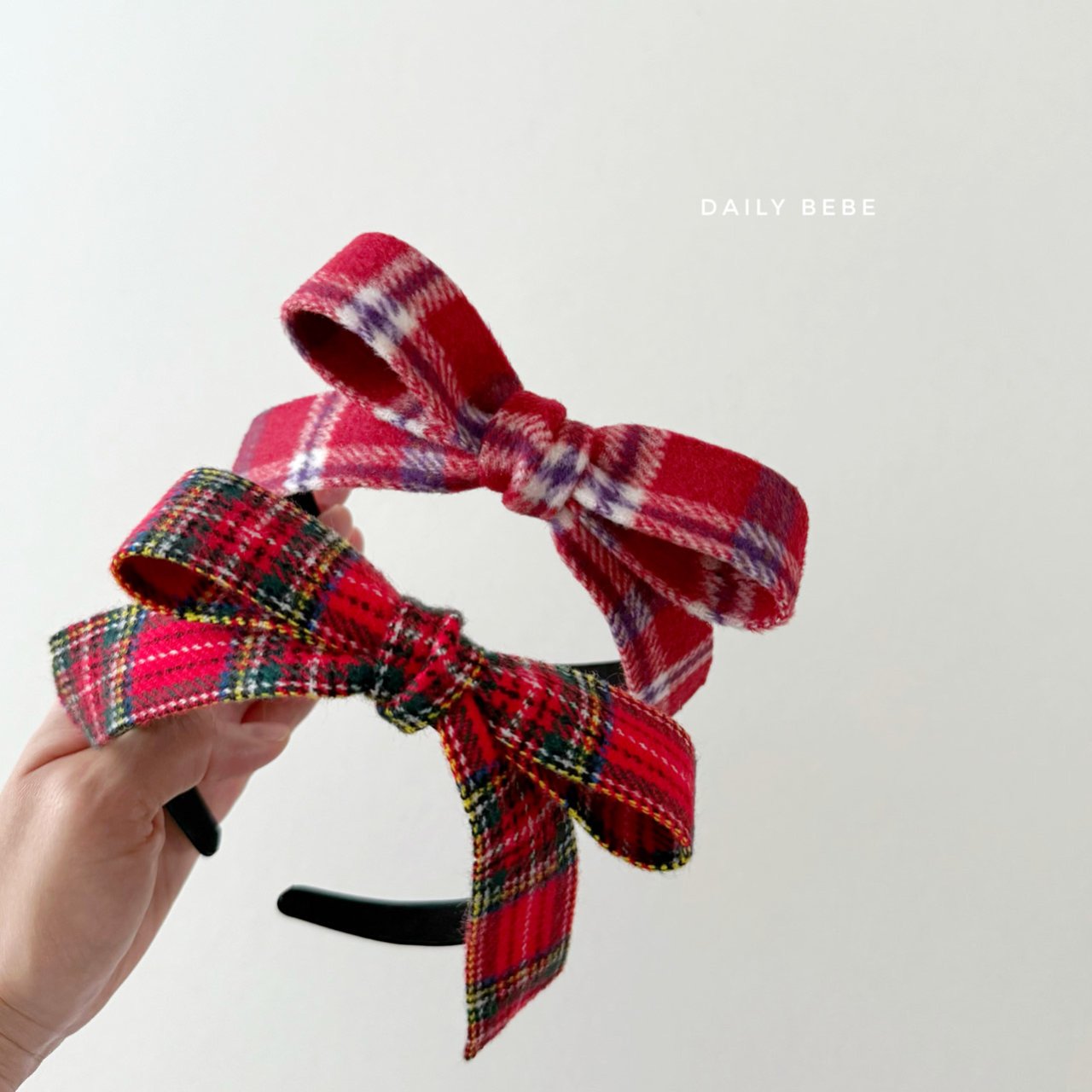 (Pre-order) Daily Bebe Winter - Kids’ Ribbon Headband 리본 머리띠 (2 Colors)