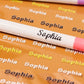 (Pre-order) Personalized Clear Embossed Waterproof Name Stickers (Basic)