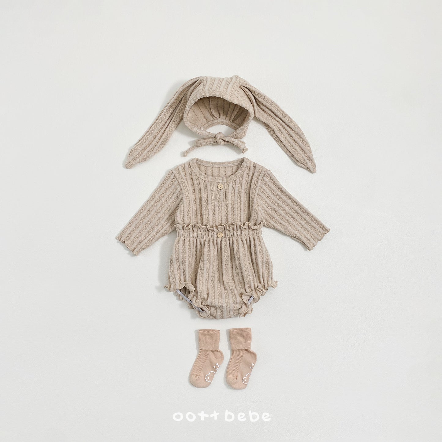 (Pre-order) OOTTBEBE Winter - Monshell Bunny Bonnet 몽쉘토끼보넷 (3 Colors)