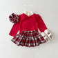 (Pre-order) Daily Bebe Winter - Kids' Ribbon Shoulder Top 리본 숄더티 (3 Colors)