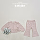 (Pre-order) Soybean Kids - Square Lace Top & Bottom Set 스퀘어레이스 상하복 (2 Colors)