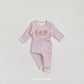 (Pre-order) OOTTBEBE Winter - Checked Bear Pajama Set 체크베어실내복 (2 Colors)