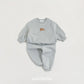 (Pre-order) OOTTBEBE Winter - Cozy Bear Top & Bottom Set 쿨쿨베어상하복 (2 Colors)