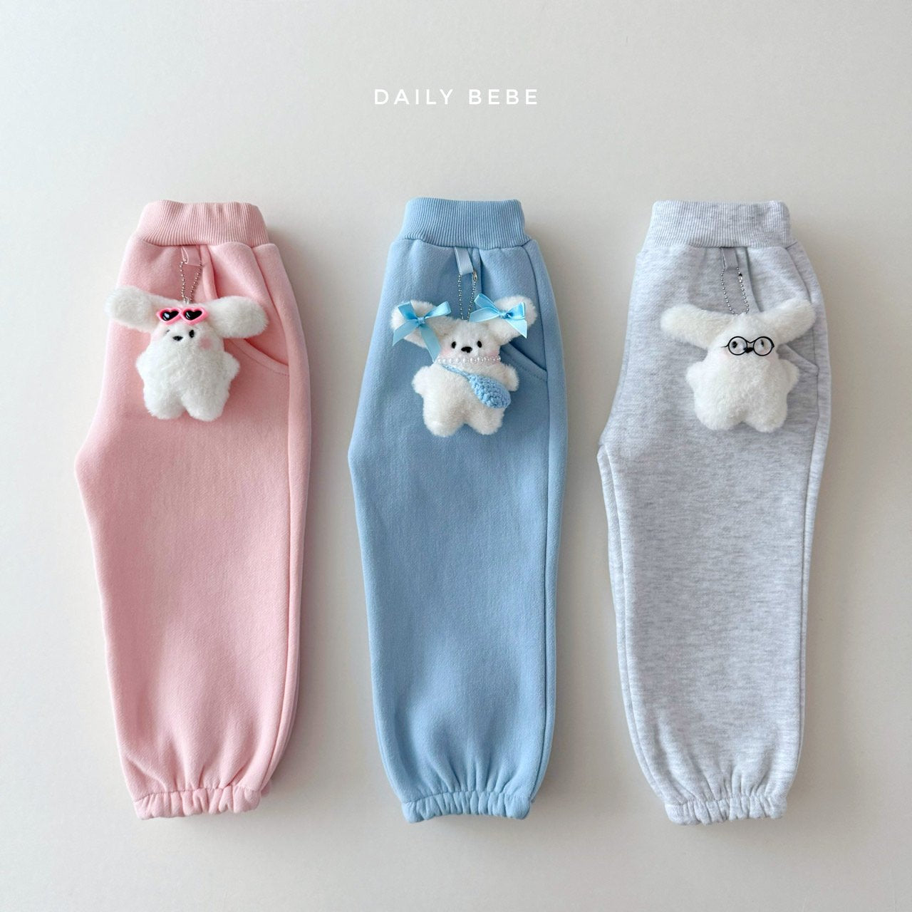 (Pre-order) Daily Bebe - Kids’ Keyring Jogger Pants 키링조거팬츠 (3 Colors)