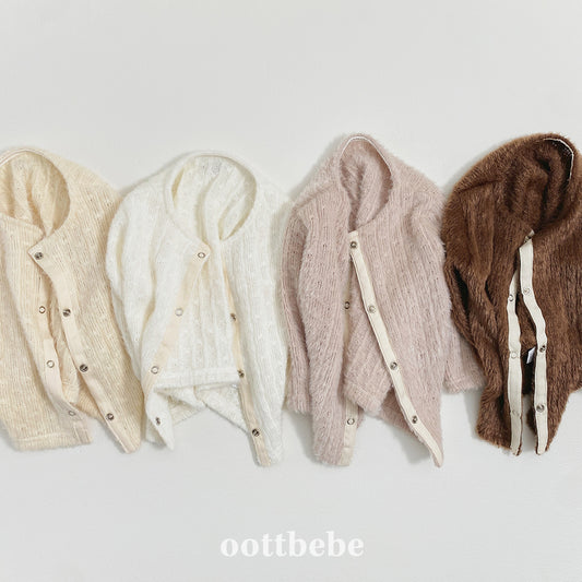 (Pre-order) OOTTBEBE Winter - Hazelnut Cardigan 헤이즐넛가디건 (4 Colors)