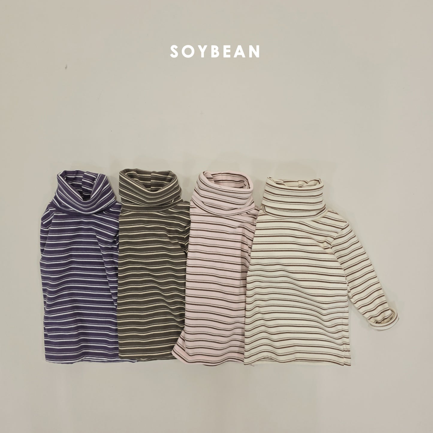 (Pre-order) Soybean Kids Winter - Cozy Titi Fleece-Lined Turtleneck 코지띠띠목폴라 (4 Colors)
