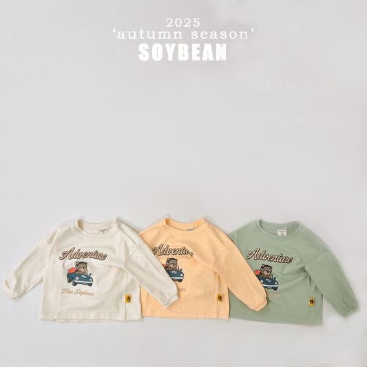 (Pre-order) Soybean Kids - Mini Car Bear Tee 미니카곰돌티셔츠 (3 Colors)