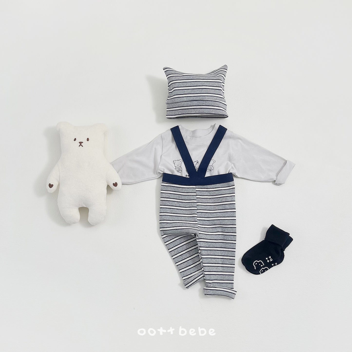 (Pre-order) OOTTBEBE Spring - Say OOTT Baby 1+1 Tee Set 세이오뜨 1+1티셔츠 (4 Colors)