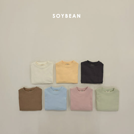 (Pre-order) Soybean Kids Winter - Forming Loose Fleece-Lined Tee 포밍루즈티셔츠 (7 Colors)