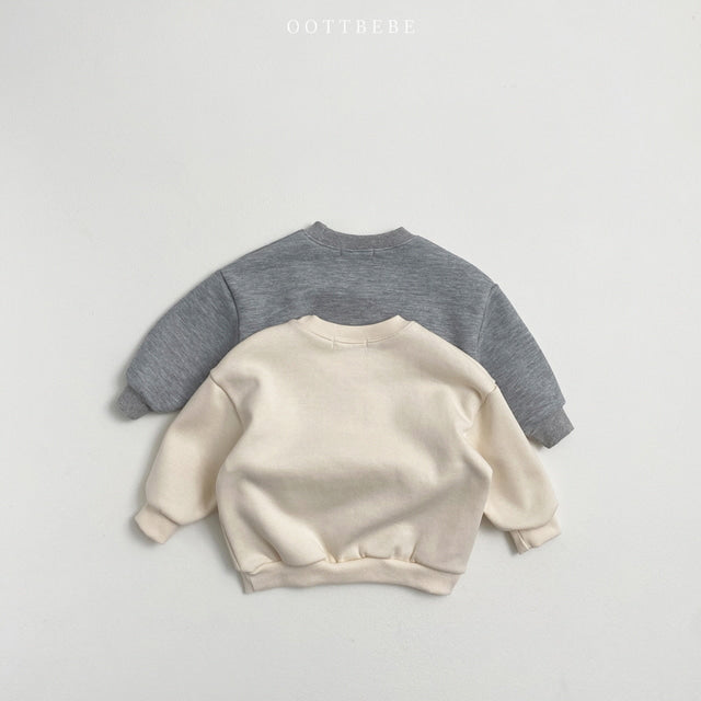 (Pre-order) OOTTBEBE - Play Together Bear Sweatshirt 플레이투게더맨투맨 (2 Colors)