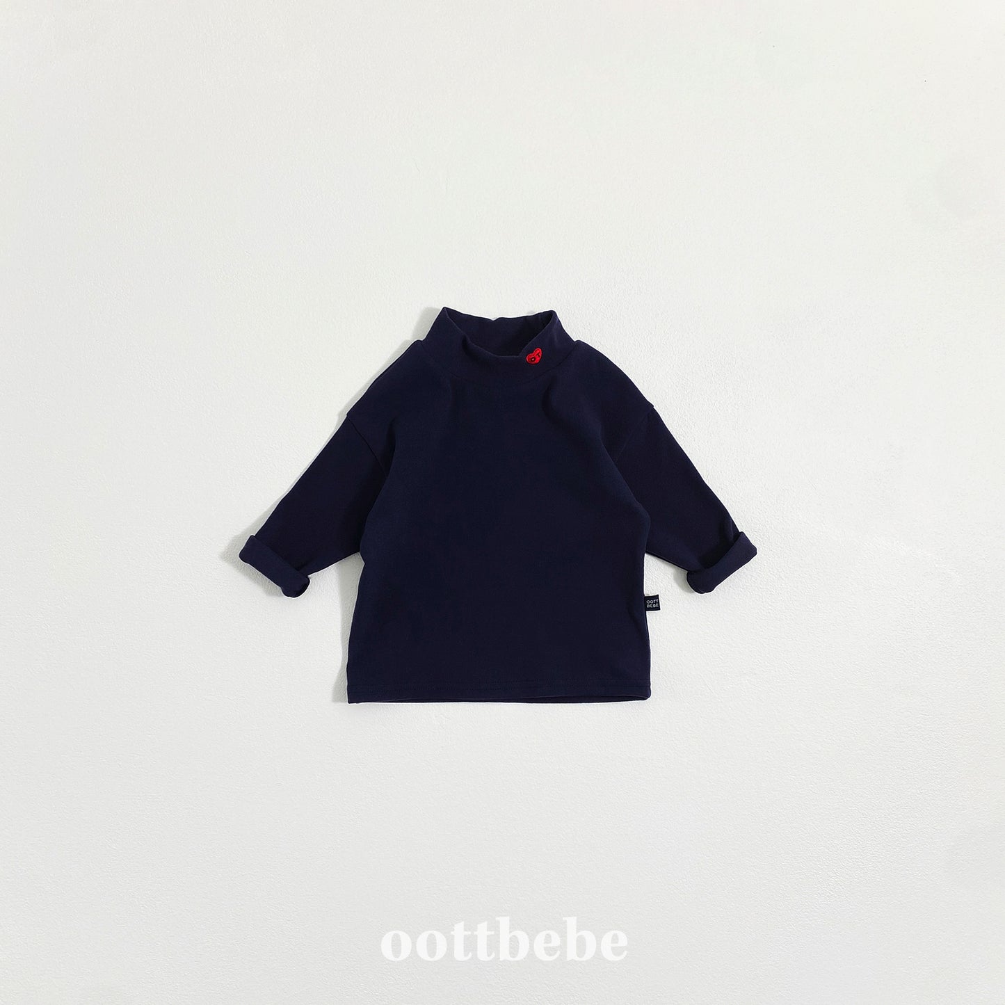 (Pre-order) OOTTBEBE Winter - Signature Heart Turtleneck Tee OT하트폴라티 (4 Colors)