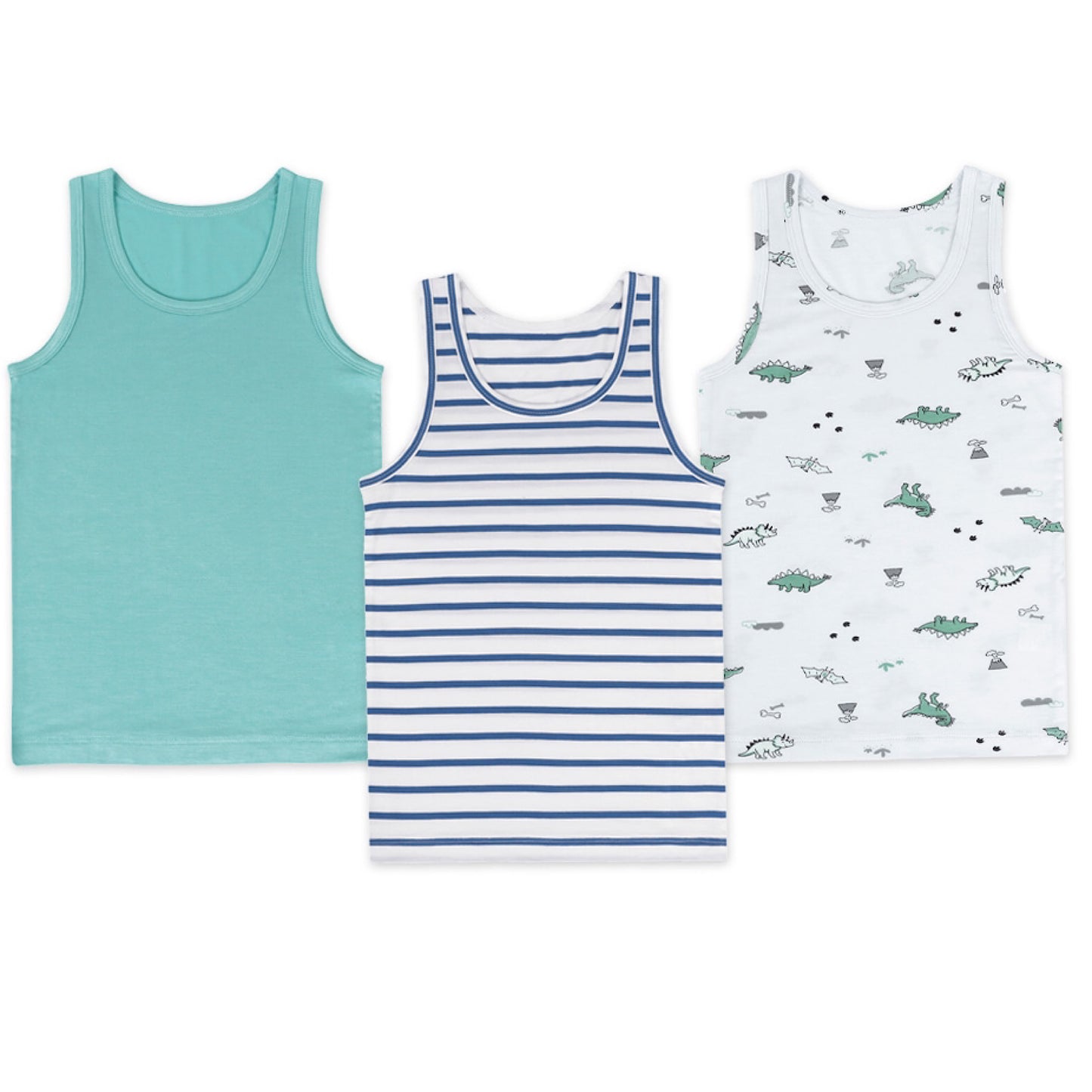 (MayKids) Dino Tencel Modal Boys’ Camisole (3-pack)