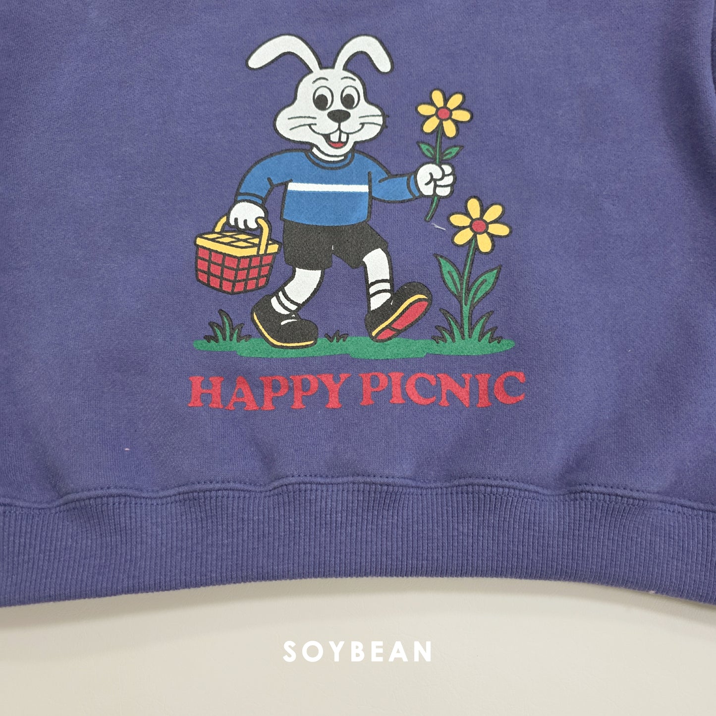 (Pre-order) Soybean Kids Winter - Picnic Fleece-Lined Top & Bottom Set 피크닉양기모상하 (2 Colors)