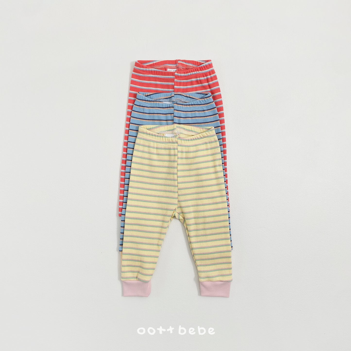 (Pre-order) OOTTBEBE Spring - Apollo Stripe Pajama Set 아폴로실내복 (3 Colors)