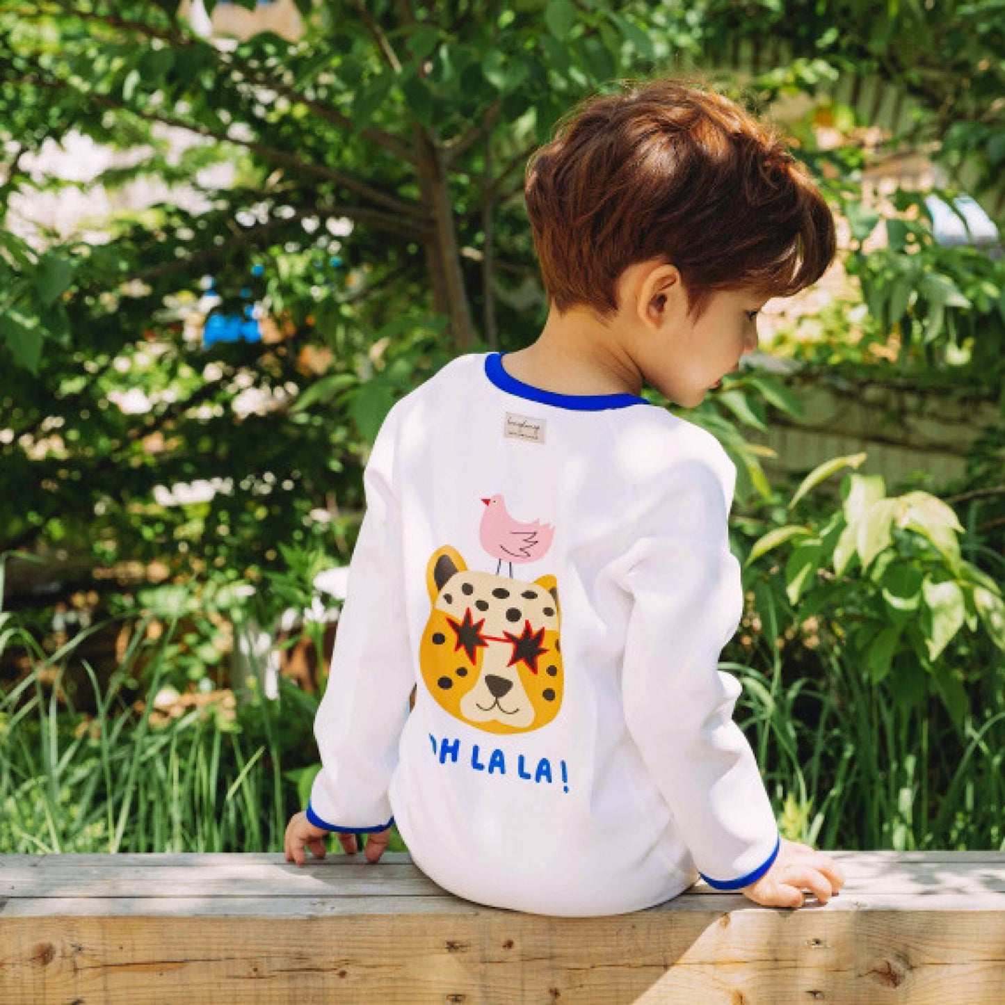 (Pre-order) KoongsKoongs Kids’ Premium Tok Tok Warm All-in-One Rash Guard (Cheetah)
