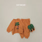 (Pre-order) Soybean Kids Winter - Little Traveler Fleece-Lined Top & Bottom Set 양기모꼬마여행자상하 (3 Colors)
