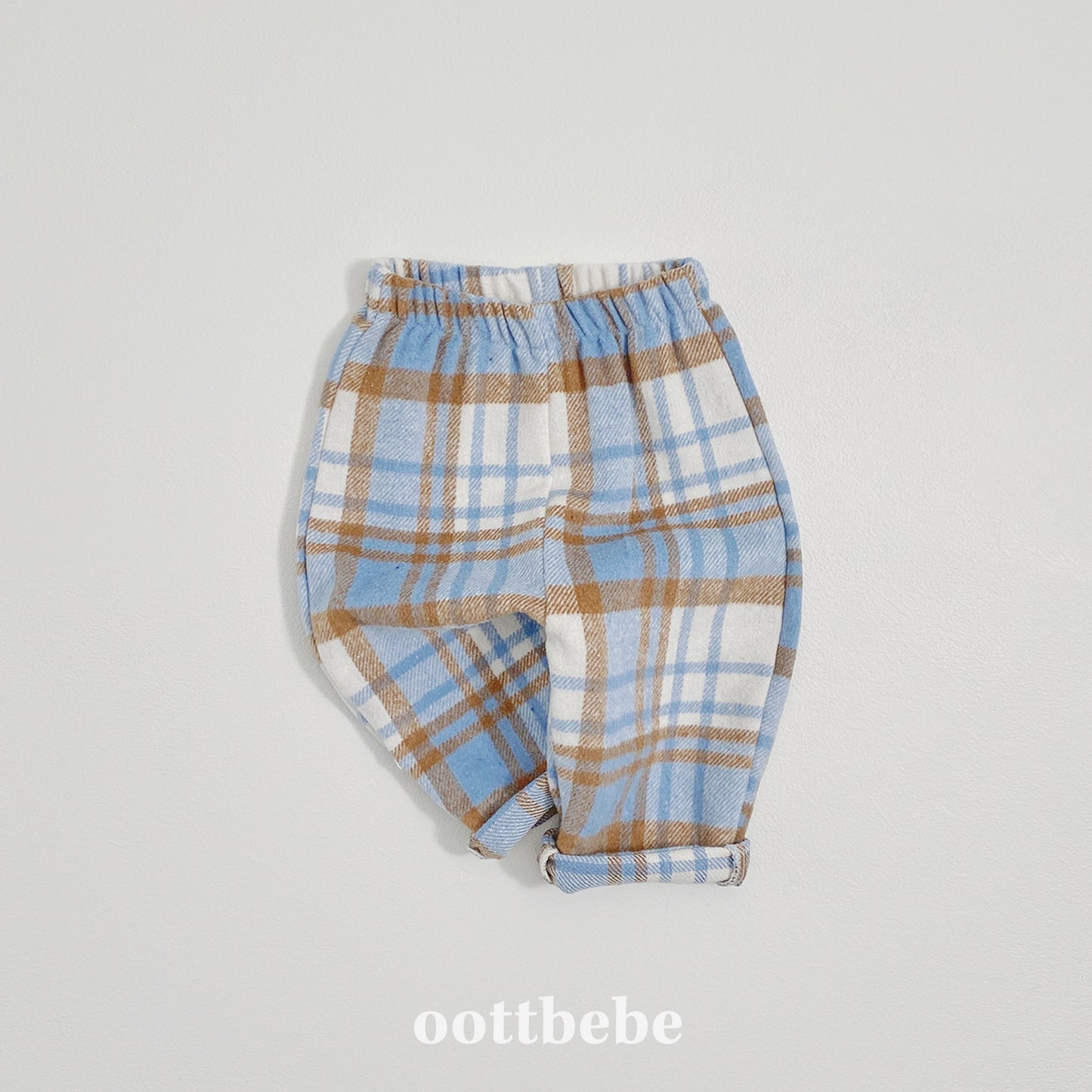 (Pre-order) OOTTBEBE Winter - Cozy Check Pants 웨하스체크팬츠 (4 Colors)