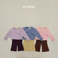 (Pre-order) Soybean Kids Winter - Puffy Contrast Flare Set 퐁실배색플레어세트 (3 Colors)