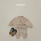 (Pre-order) Soybean Kids Winter - Minky Cozy Ribbed Fleece-Lined Top & Bottom Set 밍크코지상하복 (4 Colors)