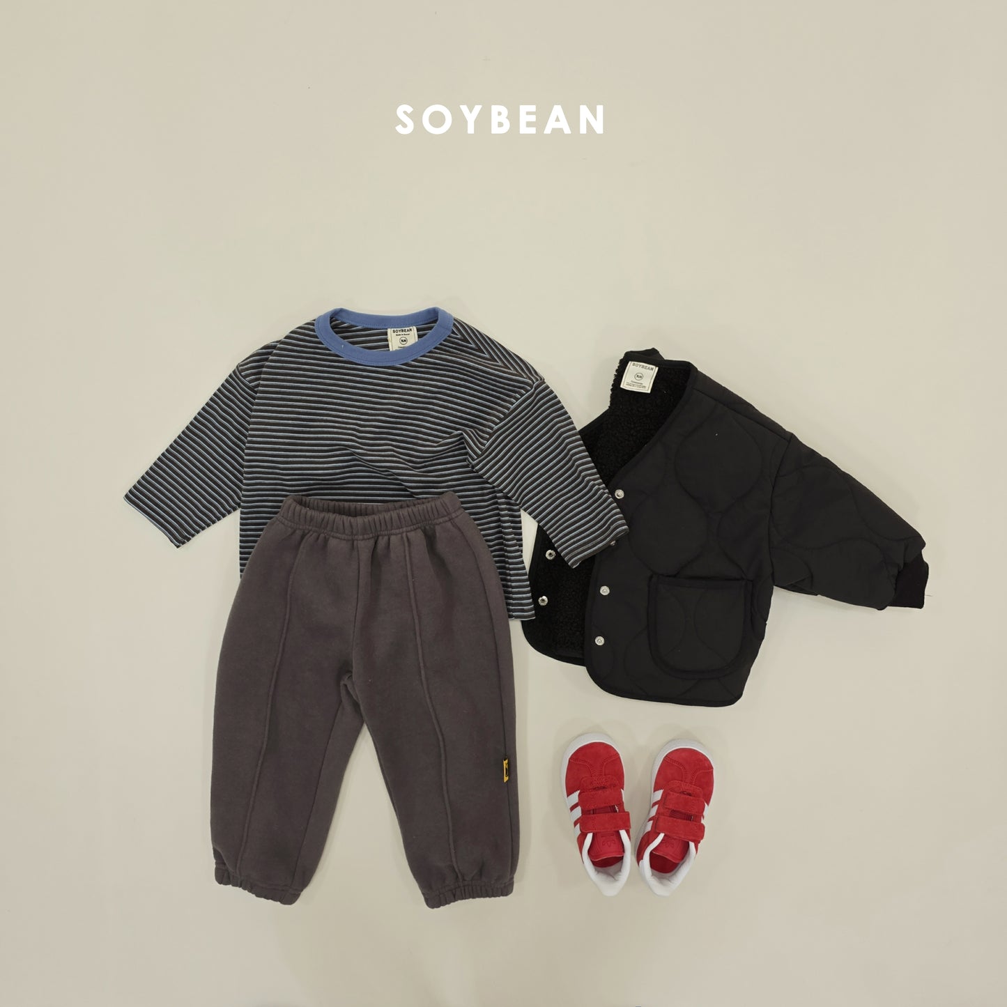 (Pre-order) Soybean Kids Winter - Captain Cozy Loose Tee 캡틴코지루즈티 (4 Colors)