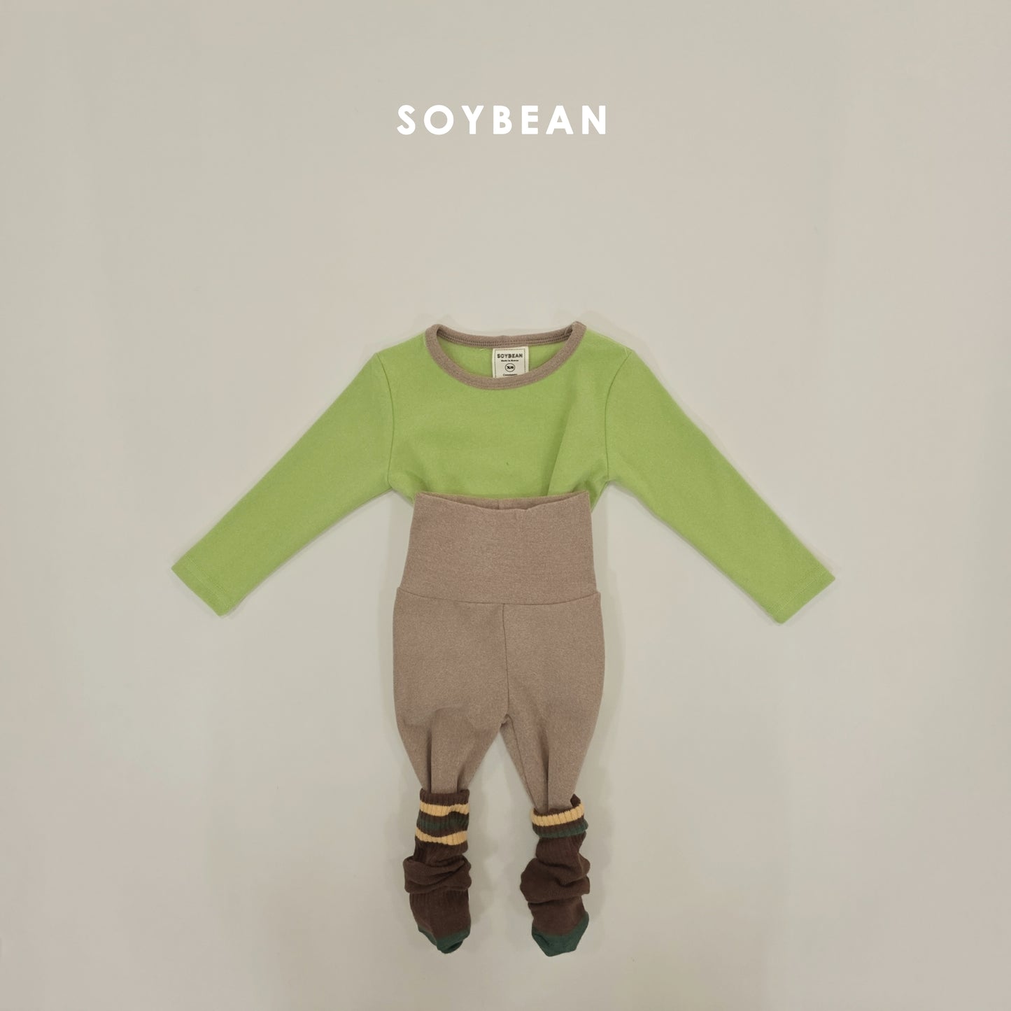 (Pre-order) Soybean Kids Winter - Warm Hug Fleece-Lined Pajama Set 따숩허그세트 (4 Colors)