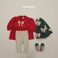 (Pre-order) Soybean Kids Winter - Ribbon Sherpa Jacket 리본양털자켓 (2 Colors)