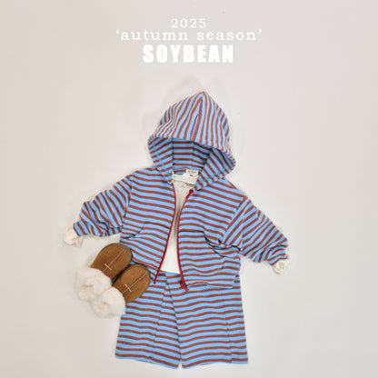 (Pre-order) Soybean Kids - Y2K Stripe Top & Bottom Set Y2K스트라이프셋업 (2 Colors)