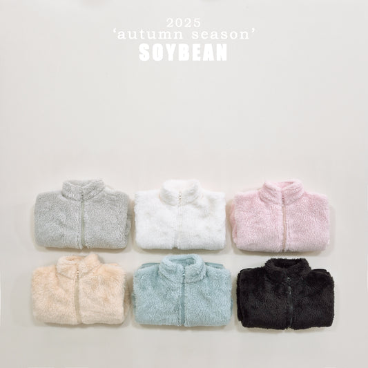 (Pre-order) Soybean Kids - Cotton Candy Fleece Zip-Up 솜사탕후리스 (6 Colors)