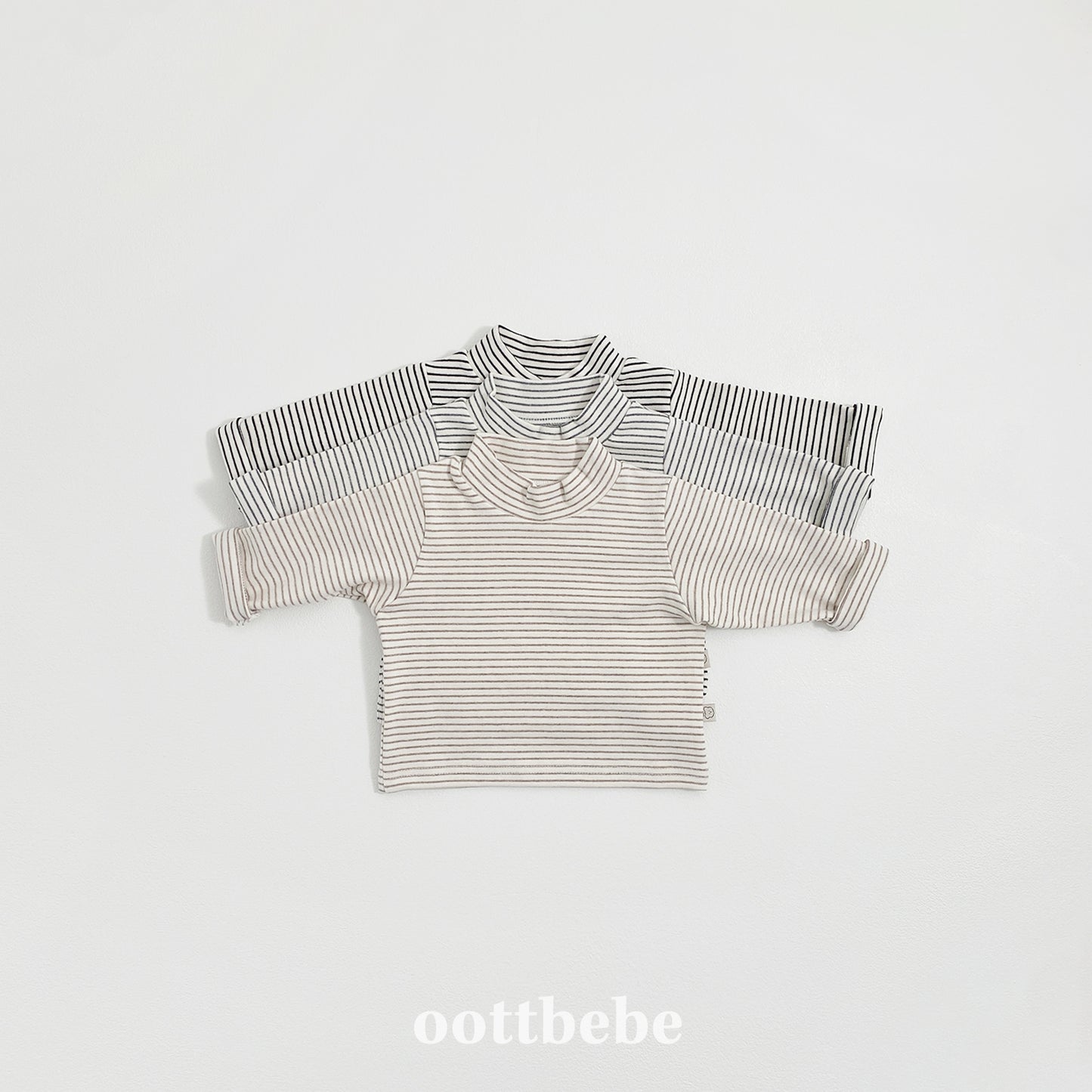 (Pre-order) OOTTBEBE Winter - (Baby) 1+1 Layering Heart Tee Set 윈터1+1티셔츠 (3 Colors)