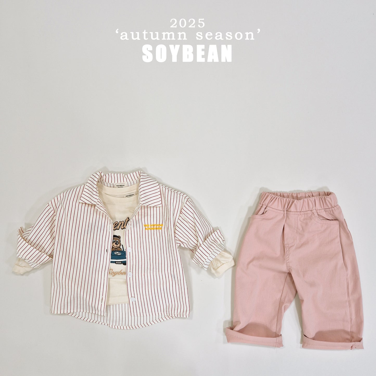 (Pre-order) Soybean Kids - Stra Comfort Stripe Shirt (2 Colors)