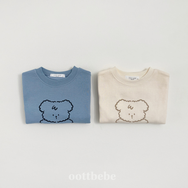 (Pre-order) OOTTBEBE - Bonjour Puppy Bodysuit 봉쥬르퍼피전신수트 (2 Colors)