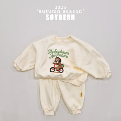 (Pre-order) Soybean Kids - Bear Adventure Top & Bottom Set 곰돌어드벤쳐상하복 (3 Colors)