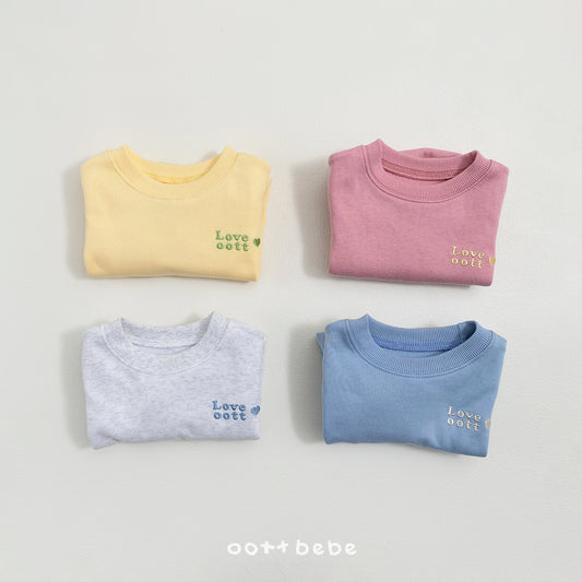 (Pre-order) OOTTBEBE Spring - Love OOTT Bodysuit 러브 오뜨 슈트 (4 Colors)