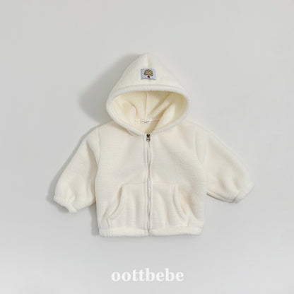 (Pre-order) OOTTBEBE Winter - Marshmallow Cloud Fleece Zip-Up Jacket 말랑구름후리스집업점퍼 (5 Colors)