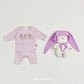 (Pre-order) OOTTBEBE Winter - Checked Bear Full Bodysuit 체크베어슈트 (2 Colors)