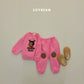(Pre-order) Soybean Kids Winter - Hello Boucle Rudolph Top & Bottom Set 헬로부클루돌프상하 (2 Colors)