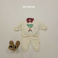 (Pre-order) Soybean Kids Winter - Snow Fun Fleece-Lined Top & Bottom Set 양기모스노우펀상하 (3 Colors)
