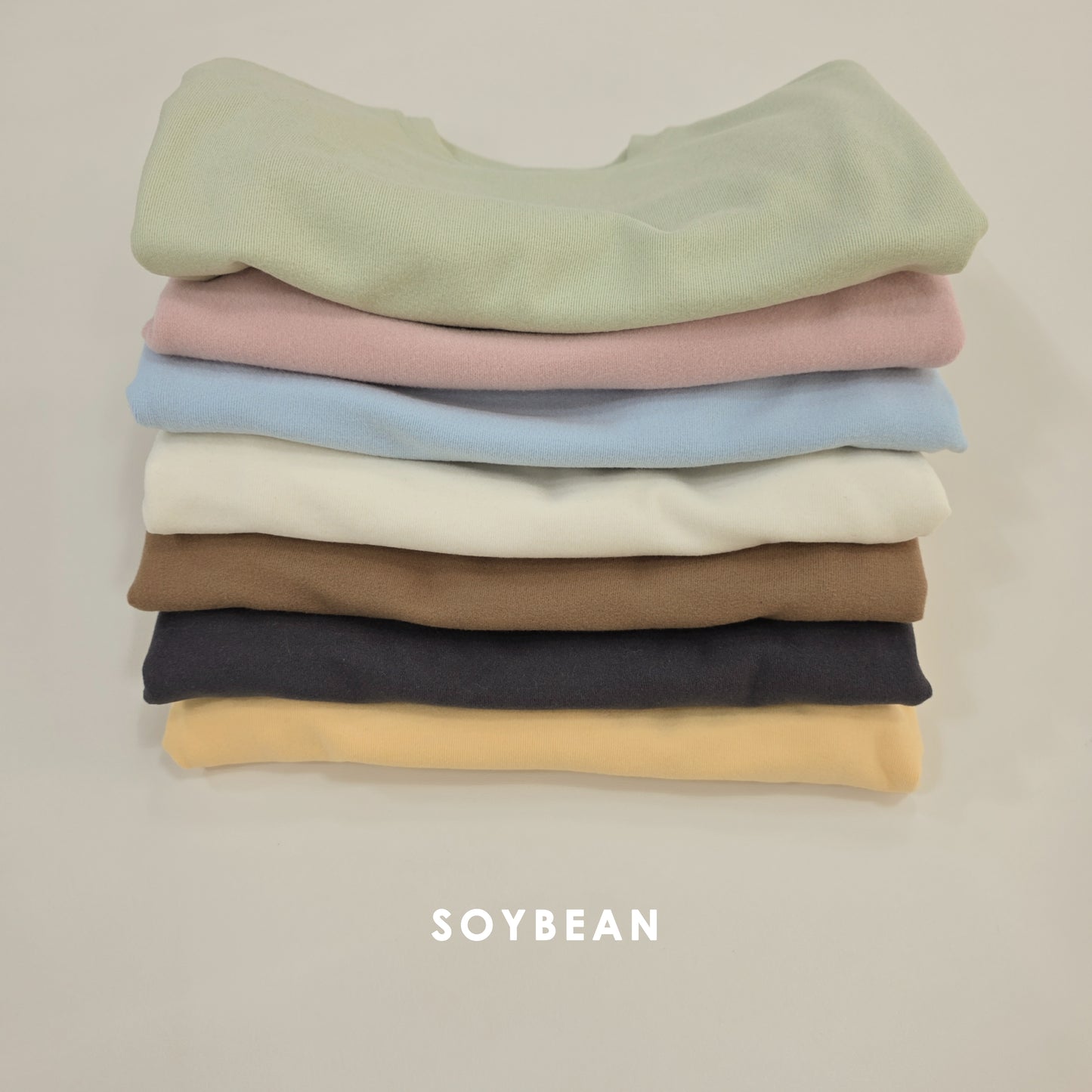 (Pre-order) Soybean Kids Winter - Forming Loose Fleece-Lined Tee 포밍루즈티셔츠 (7 Colors)