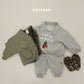 (Pre-order) Soybean Kids Winter - Cozy Penguin Collar Fleece-Lined Top & Bottom Set 포근펭귄카라상하복 (2 Colors)
