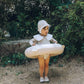 (Pre-order) KoongsKoongs Kids’ Premium Chouette One-piece Rash Guard Dress Set (Beige)