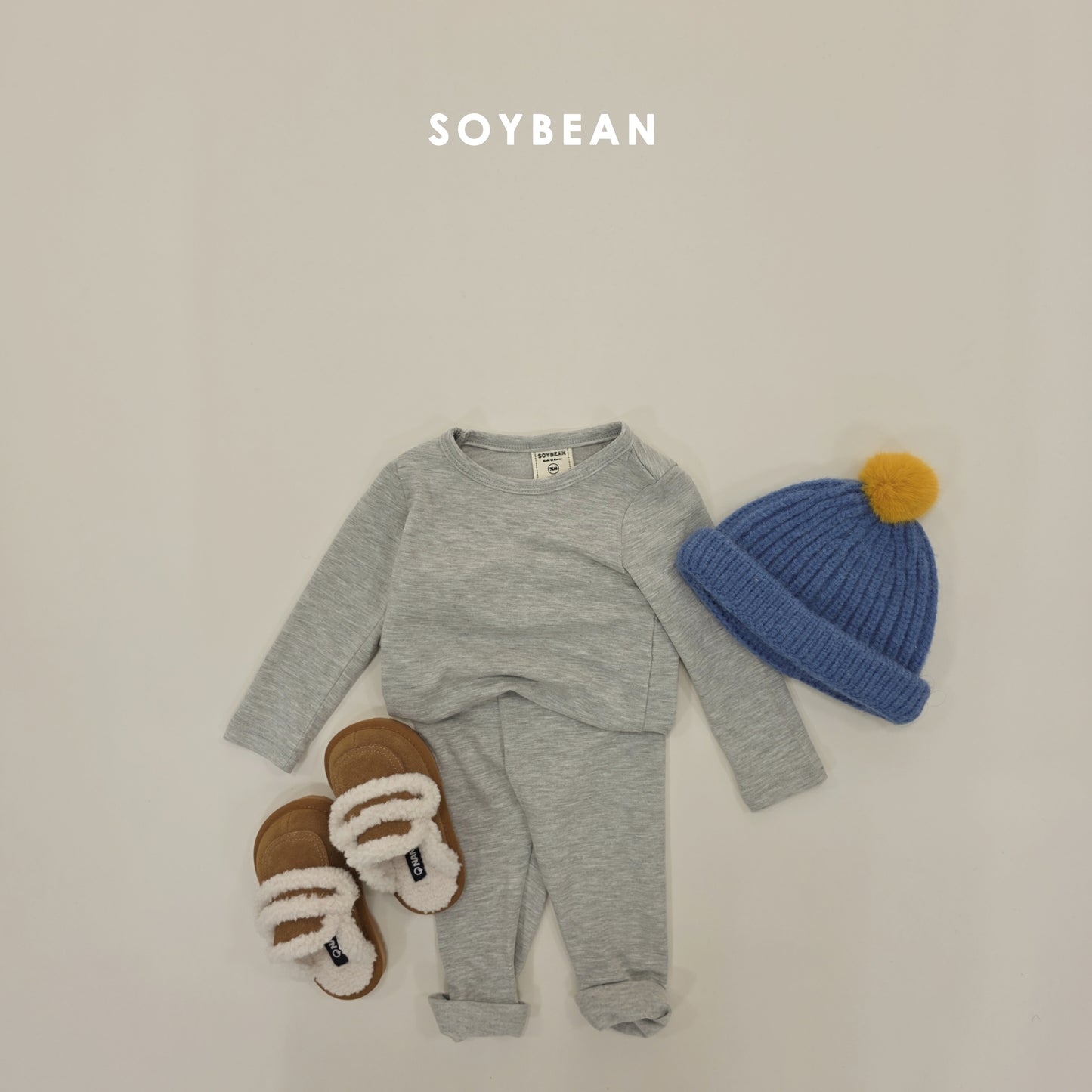(Pre-order) Soybean Kids Winter - Heat Fleece Pajama Set 히트실내복 (6 Colors)