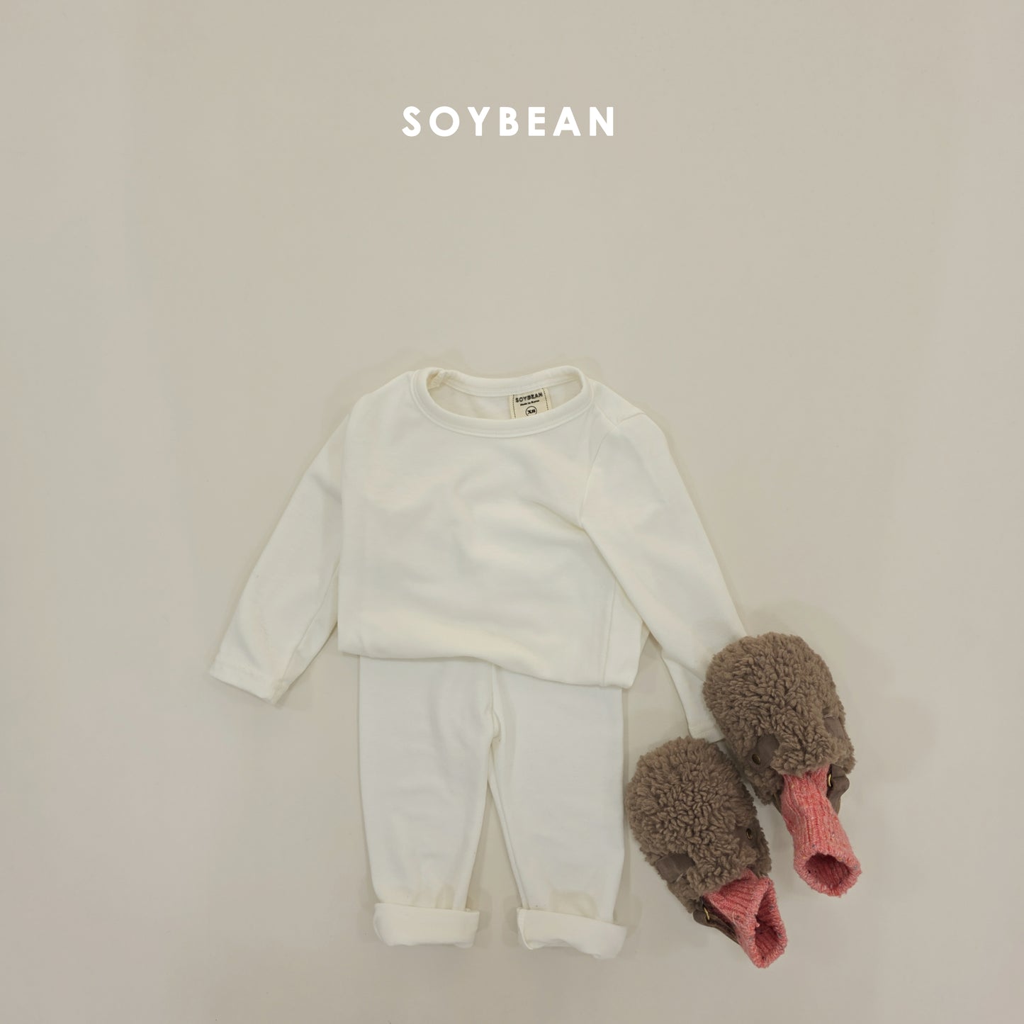 (Pre-order) Soybean Kids Winter - Heat Fleece Pajama Set 히트실내복 (6 Colors)