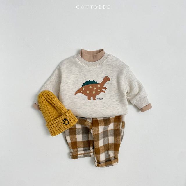 (Pre-order) OOTTBEBE - Brownie Winter Check Pants 브라우니체크팬츠 (2 Colors)