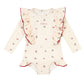 (Pre-order) KoongsKoongs Kids’ Premium Love Berry Rash Guard Dress Set (Ivory)