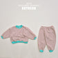 (Pre-order) Soybean Kids - Point Stripe Top & Bottom Set 포인트단가라상하복 (4 Colors)