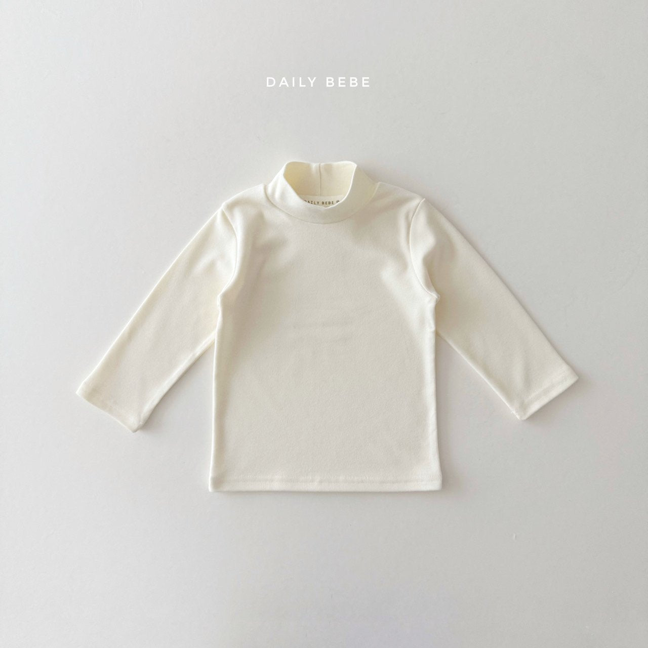 (Pre-order) Daily Bebe Winter- Kids' Basic Mock-Neck Top 베이직 반목티 (2 Colors)