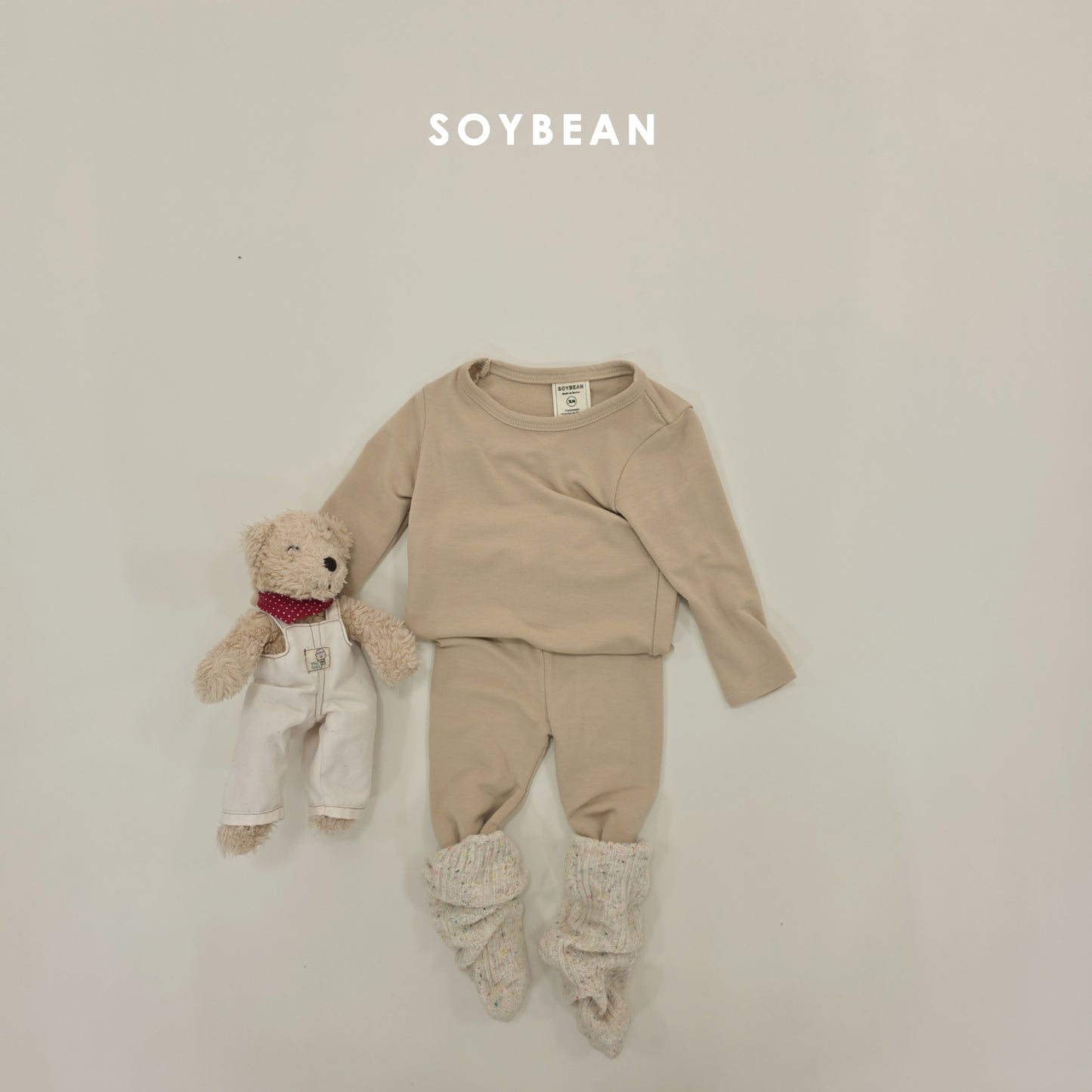 (Pre-order) Soybean Kids Winter - Heat Fleece Pajama Set 히트실내복 (6 Colors)
